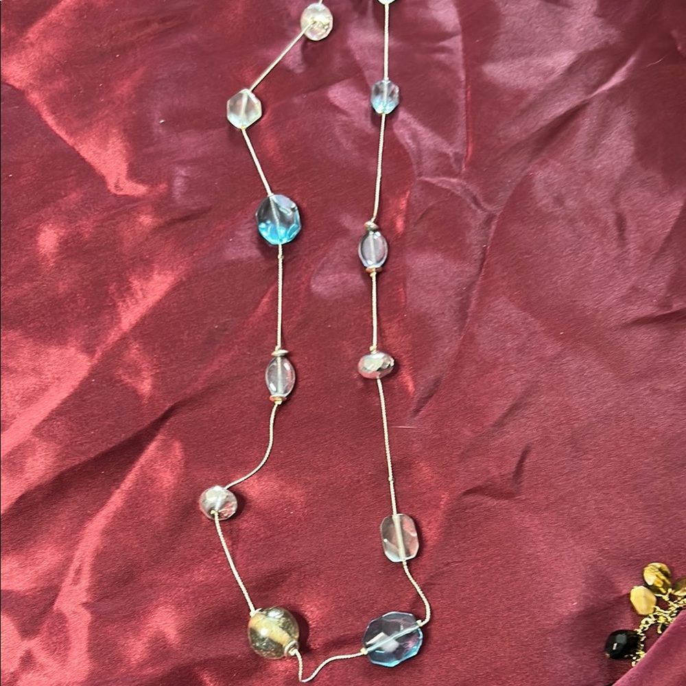Loft- NWT Elegant Blue and Silver Necklace